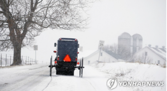 폭설이 내린 미국 펜실베이니아주. 사진은 기사의 특정 표현과 무관함. [이미지출처=연합뉴스]