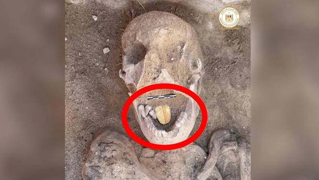 ‘황금 혀’를 가진 2000년 전 고대 이집트 미라가 발견됐다