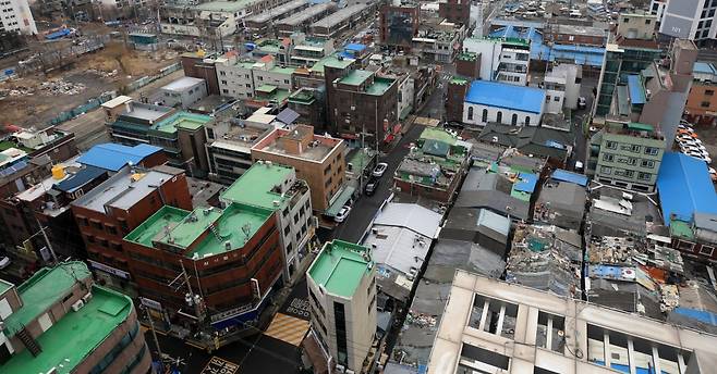 공공재개발 후보지로 선정된 서울 영등포구 양평 13·14구역 전경. /사진제공=뉴스1