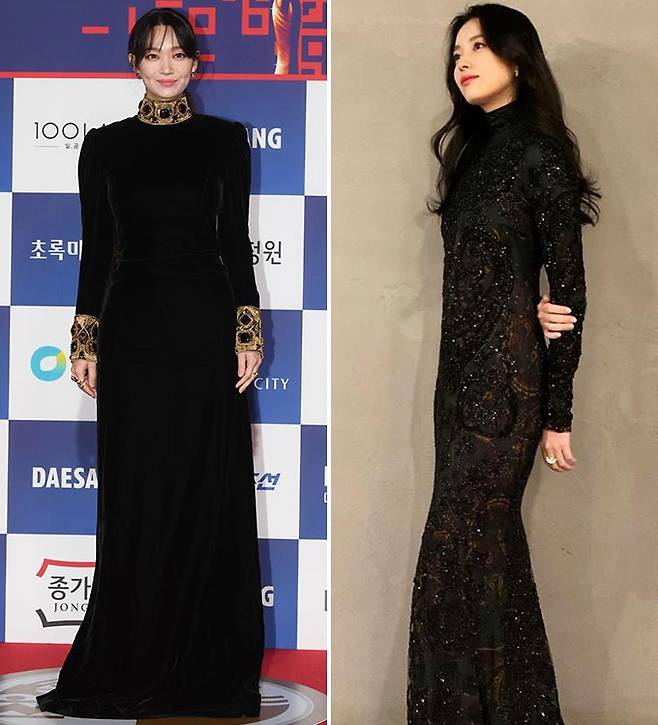 배우 신민아, 한효주/사진=스포츠조선 제공, 한효주 인스타그램