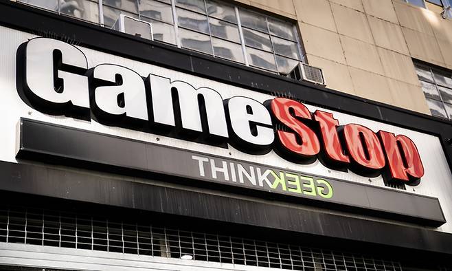 미국 맨해튼의 게임스탑 매장. AP연합뉴스