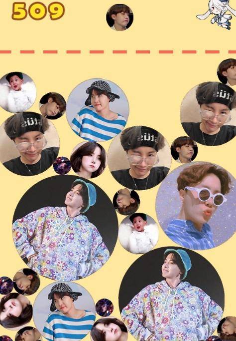 방탄소년단(BTS) 버전 수박 게임 /게임 갈무리