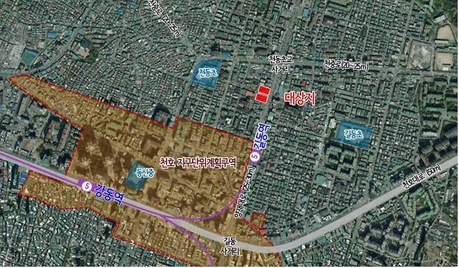 길동역 청년주택 사업 대상지 /사진=서울시