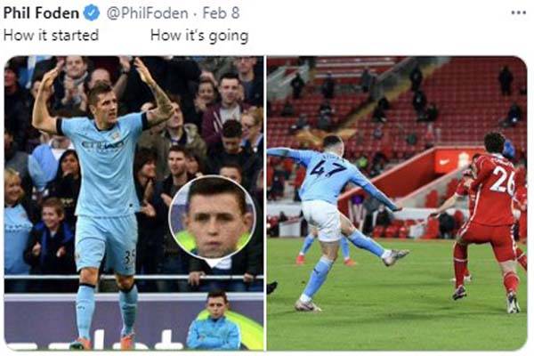 사진=필 포든 SNS