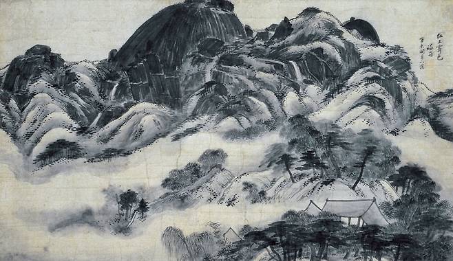 정선, ＜인왕제색도＞, 1751년, 비단에 엷은 채색, 79.2×138.2cm, 국보 제216호, 삼성미술관 리움