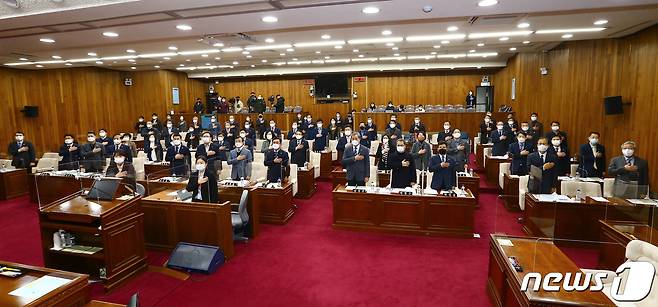 강원도의회 본회의장.(자료 사진) © 뉴스1