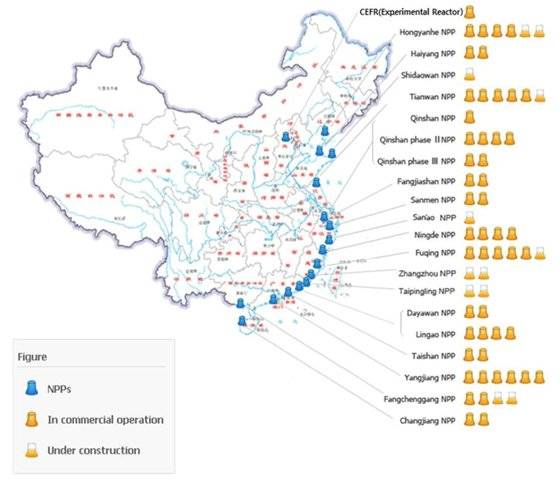 중국 원전 현황 [IAEA 원전정보시스템, 원안위]