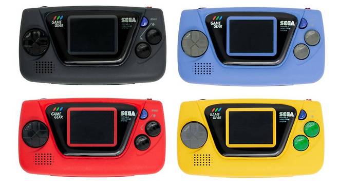 (게임기어 미크로! 색상 별로 구입하라는 세가의 뜻이다)