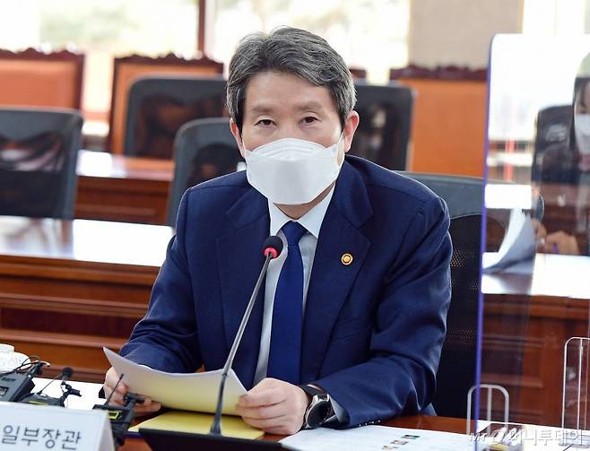 이인영 통일부 장관/사진=김휘선 기자