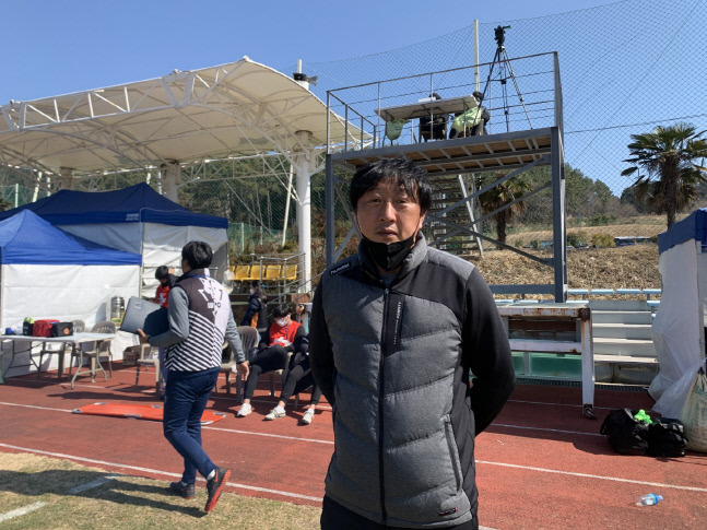 케이씨씨대 김영철 감독. 제공 | 한국대학축구연맹