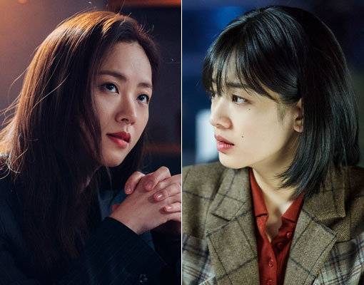 tvN 드라마 ‘빈센조’ 배우 전여빈(왼쪽)-OCN 드라마 ‘타임즈’ 이주영. 사진제공|tvN·OCN