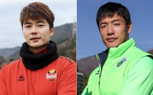 서울 기성용(왼쪽), 전북 홍정호. 사진제공 | 한국프로축구연맹