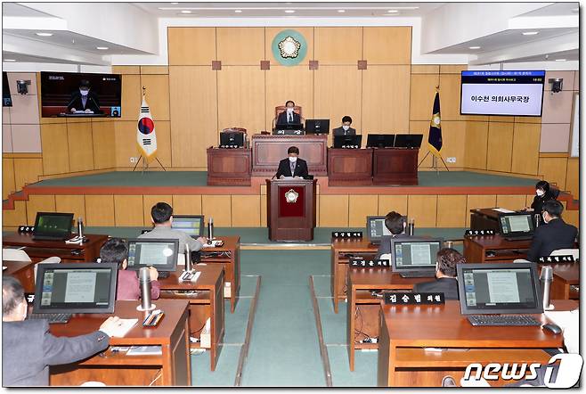 전북 정읍시의회 제261회 임시회가 23일부터 26일까지 4일간의 일정으로 개회했다. © 뉴스1