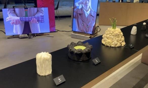 독특한 외형의 디저트를 선보이는 누데이크 매장./김은영 기자