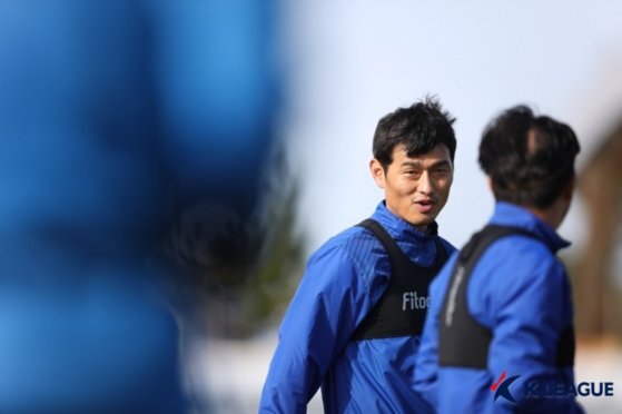 양동현은 올 시즌 자신의 능력을 증명하겠다고 했다. 목표는 15골이다. [사진 프로축구연맹]