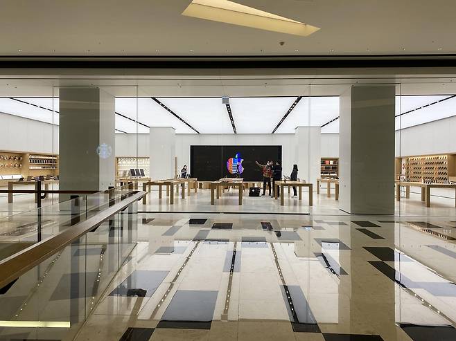 애플 여의도 [촬영 채새롬]