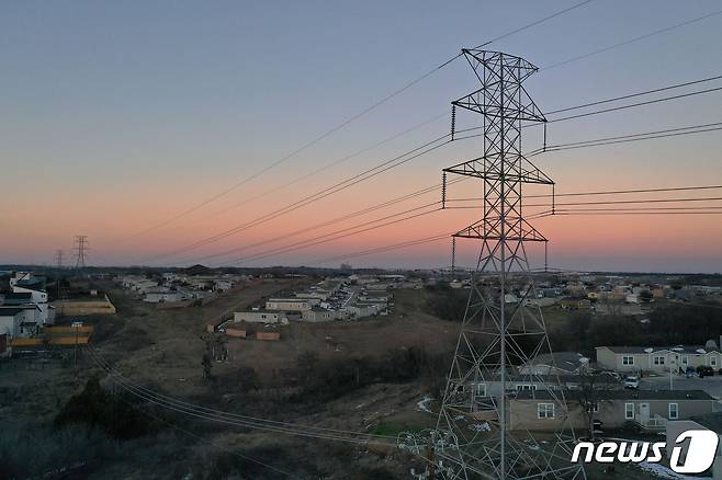 미국 텍사스주에 한파가 덮치면서 사상 최악의 정전 피해가 발생했다. © AFP=뉴스1