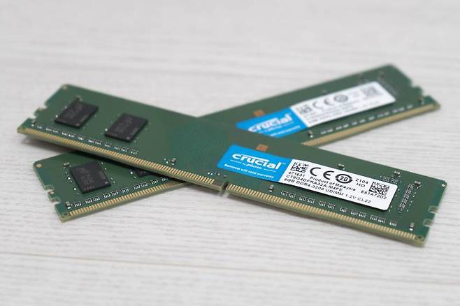 마이크론 크루셜 DDR4-3200 CL 메모리 8GB. 출처=IT동아