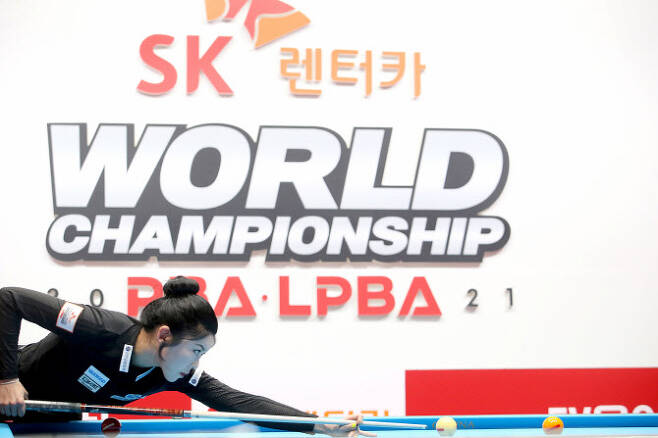 월드챔피언십 우승을 향해 달려가고 있는 김가영. 사진=PBA 사무국 제공