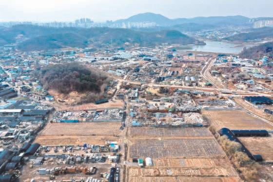 LH직원의 땅투기 의혹이 제기된 경기도 시흥시 과림동의 모습. 장진영 기자