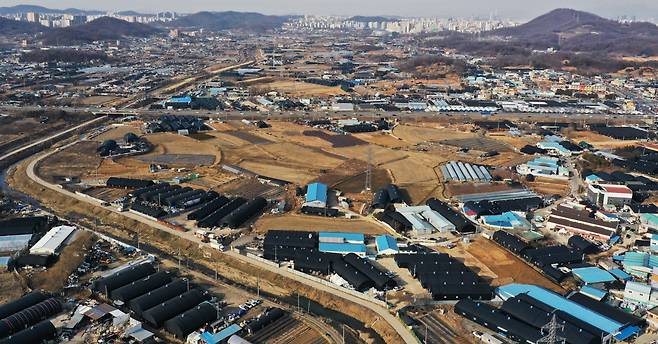경기도 시흥시 과림동 일대 모습. [연합]