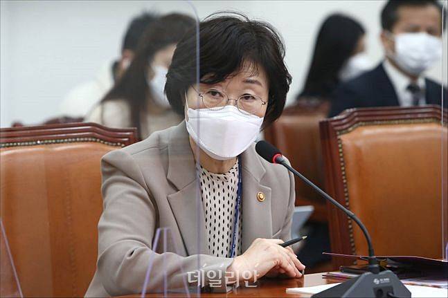 정영애 여성가족부 장관 ⓒ데일리안 홍금표 기자