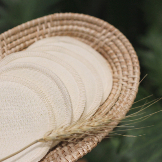 Reusuable cotton pads made of 70 percent hemp cloth and 30 percent cotton. [THE PICKER]