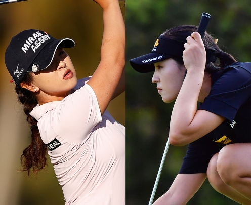 2021년 미국여자프로골프(LPGA) 투어 드라이브온 챔피언십에 출전한 김세영, 전인지 프로. 사진제공=Getty Images