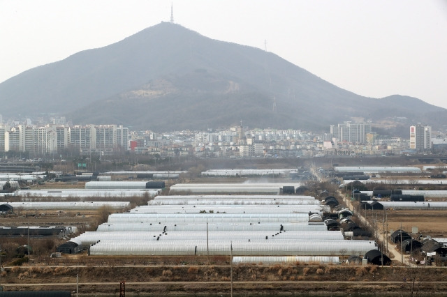 9일 오후 경기 부천시 대장동에서 바라본 인천 계양신도시 예정지. 뉴시스