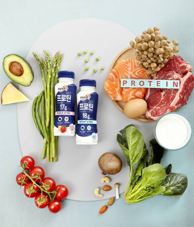 단백질 고함량 요거트 빙그레의 ‘요플레 프로틴’.