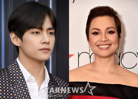 방탄소년단 뷔와 레아 살롱가 /AFPBBNews=뉴스1=스타뉴스