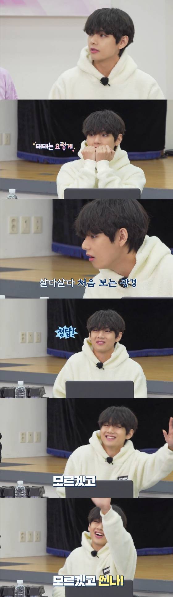 방탄소년단 뷔, '달려라 방탄' 사랑스러움+열정 가득 도전기.."태형이는 얼굴이 정답!"
