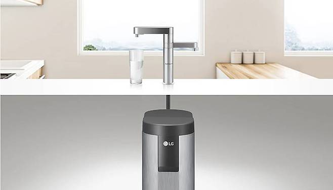 언더싱크형 정수기의 구조. 출처=LG전자