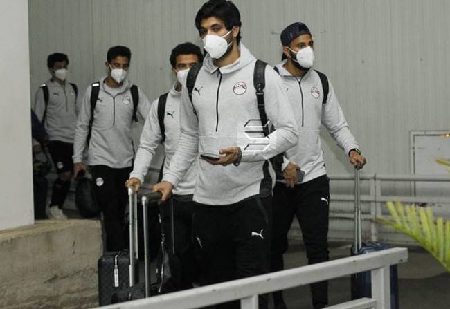 다른 이집트 선수들은 경호원이 따로 없는 모습(사진=시티즌 디지털)