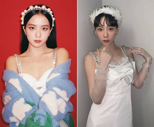 /사진=지수, 태연 인스타그램