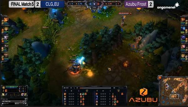 레드를 뺏는 이즈리얼, 사진=OGN 영상 캡처