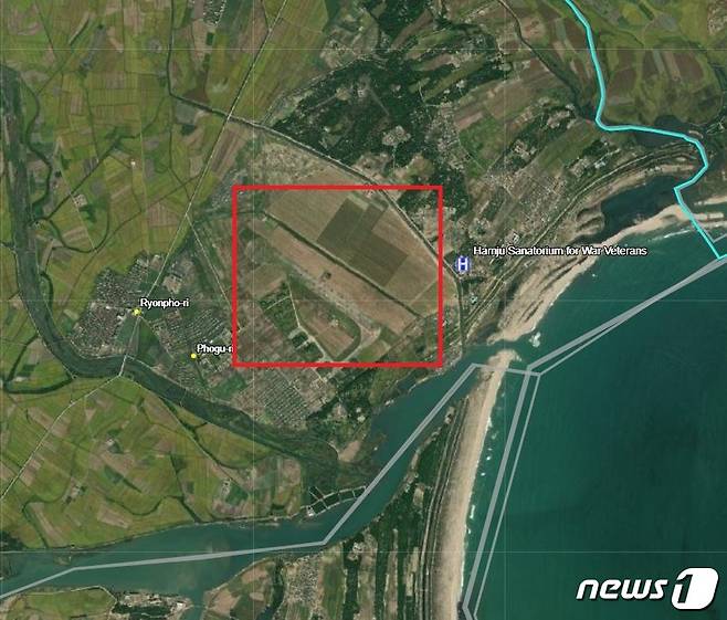 북한 함경남도 함주군 소재 연포비행장 위성사진 (38노스 DPRK 디지털 아틀라스 캡처) © 뉴스1