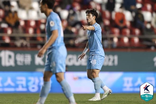 대구 정승원(오른쪽) [한국프로축구연맹 제공. 재판매 및 DB 금지]