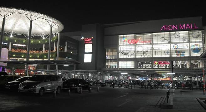 하노이시 이온몰에 입점한 한국계 영화관 씨지브이(CGV). 이한우 제공