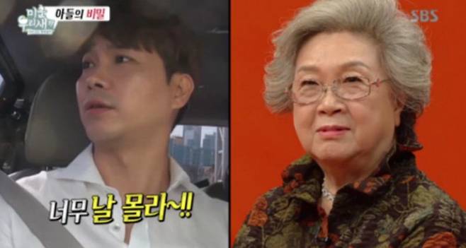 SBS <미운 우리 새끼>의 원년멤버인 박수홍이 개인적 논란으로 인해 자신의 어머니와 함께 잠정 하차를 선언했다.    <미운 우리 새끼> 방송 화면 캡처
