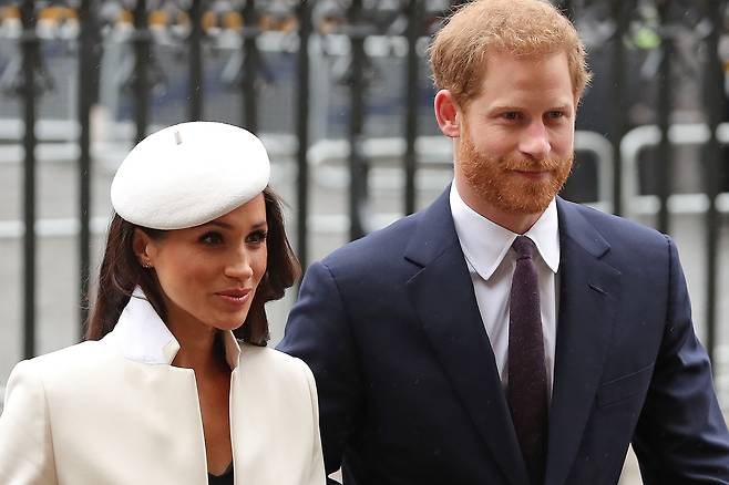 영국 왕실을 떠나 미국에 거주 중인 해리 왕자와 메건 마클 왕손비. /AFP 연합뉴스
