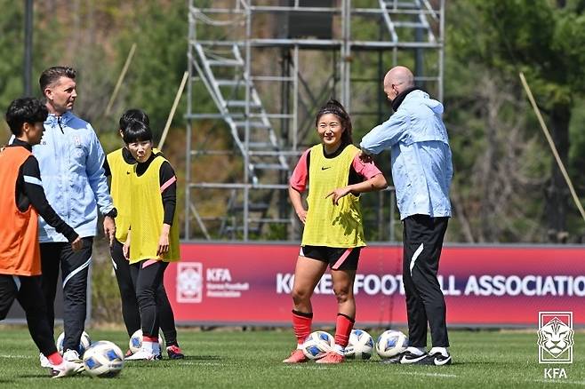 9일 파주 국가대표트레이닝센터 훈련 당시 조소현 [대한축구협회 제공. 재판매 및 DB 금지]