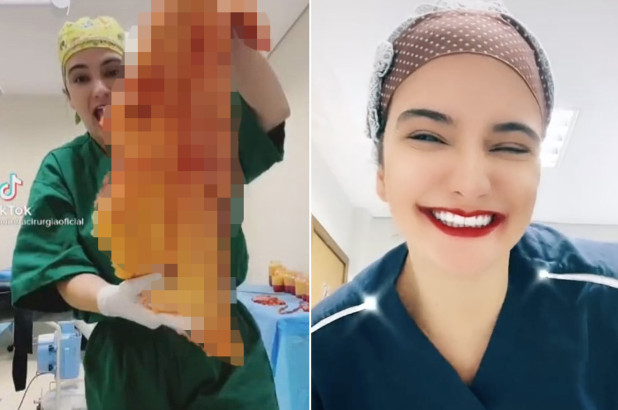 브라질의 한 성형외과 의사가 수술 중 환자의 피부와 지방이 든 비닐봉지(사진)를 공개하는 영상을 찍어 올렸다가 정직 처분을 받았다