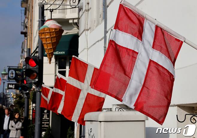 덴마크 국기. © 로이터=뉴스1