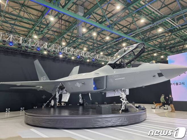 한국형전투기 보라매(KF-21) 시제 1호기. (방위사업청 제공) 2021.4.9/뉴스1