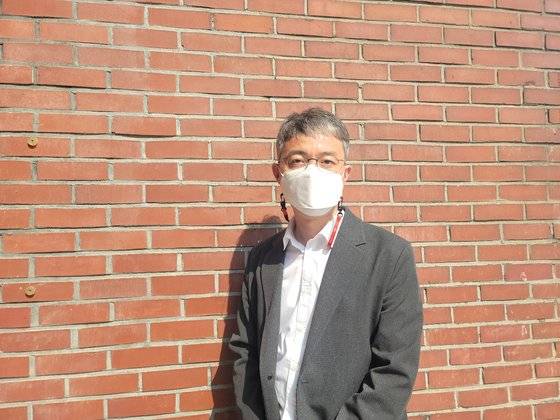 15일 오후 서울 종로구의 한 카페에서 조용신 진보당 공동대표를 만났다. 조 대표는 세월호 참사 당시 노란 리본을 만든 공식 디자이너였다. 함민정 기자