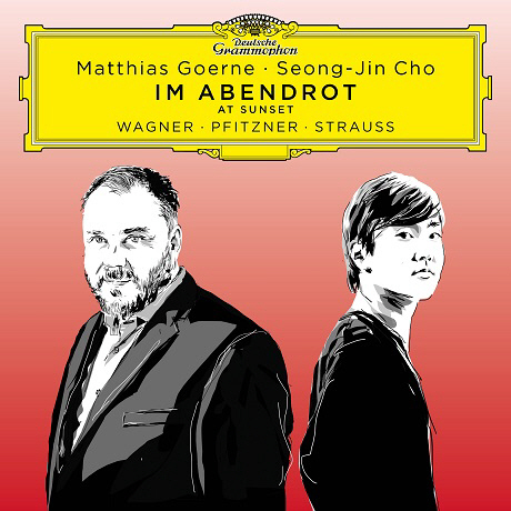 Cover of Baritone Matthias Goerne (left) and pianist Cho Sung-jin‘s new album “Im Abendrot” (Universal Music)