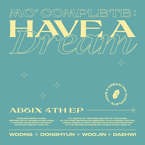 AB6IX(에이비식스)가 새 앨범 ‘MO’ COMPLETE : HAVE A DREAM(모어 컴플릿 : 헤브 어 드림)’의 온라인 커버 아트워크를 공개했다. 사진=브랜뉴뮤직