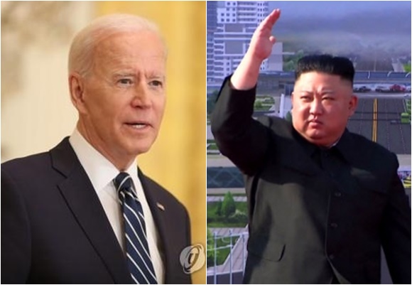 조 바이든 미국 대통령, 김정은 북한 국무위원장 - 연합뉴스, 조선중앙TV