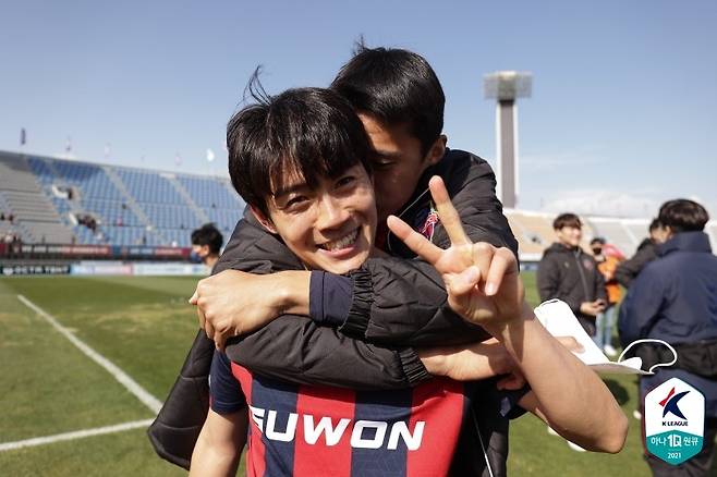 수원FC가 극적 승리로 탈꼴찌에 성공했다.(한국프로축구연맹 제공)© 뉴스1